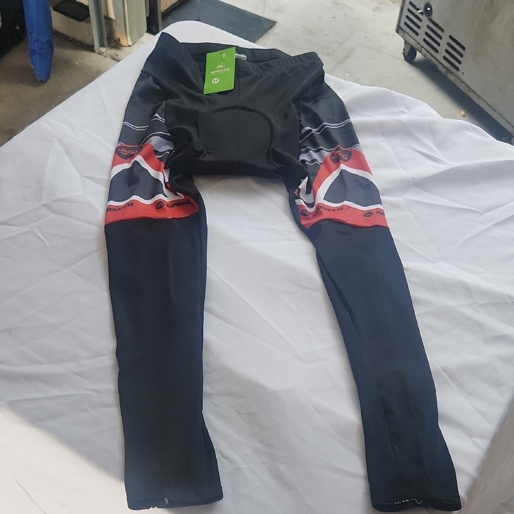 Black and Red Cycling Tights